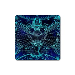 Zodiac Sign Astrology Horoscope Square Magnet by Wegoenart