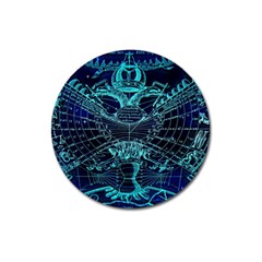 Zodiac Sign Astrology Horoscope Magnet 3  (round) by Wegoenart