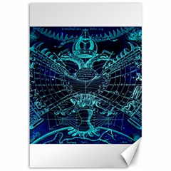 Zodiac Sign Astrology Horoscope Canvas 12  X 18  by Wegoenart