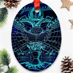 Zodiac Sign Astrology Horoscope Oval Ornament (two Sides) by Wegoenart