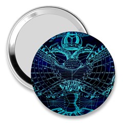 Zodiac Sign Astrology Horoscope 3  Handbag Mirrors by Wegoenart