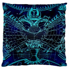 Zodiac Sign Astrology Horoscope Large Flano Cushion Case (two Sides) by Wegoenart