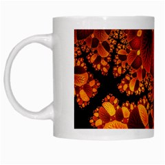 Leaf Autumn Nature Background White Mugs by Wegoenart