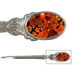 Leaf Autumn Nature Background Letter Opener by Wegoenart