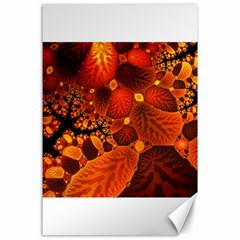 Leaf Autumn Nature Background Canvas 24  X 36  by Wegoenart