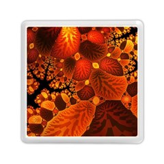 Leaf Autumn Nature Background Memory Card Reader (square)