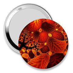 Leaf Autumn Nature Background 3  Handbag Mirrors by Wegoenart