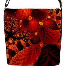 Leaf Autumn Nature Background Flap Closure Messenger Bag (s) by Wegoenart