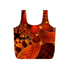 Leaf Autumn Nature Background Full Print Recycle Bag (s) by Wegoenart