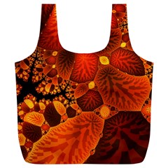 Leaf Autumn Nature Background Full Print Recycle Bag (xl) by Wegoenart