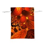 Leaf Autumn Nature Background Lightweight Drawstring Pouch (S) Back