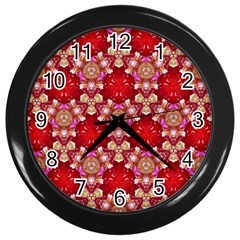 Design Pattern Texture Wall Clock (Black)