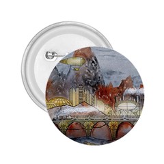 Airships Flight Travel Sky 2 25  Buttons by Wegoenart