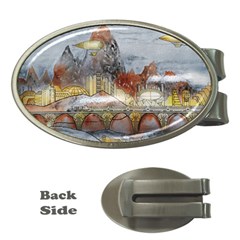 Airships Flight Travel Sky Money Clips (oval) 