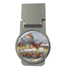 Airships Flight Travel Sky Money Clips (round)  by Wegoenart