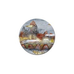 Airships Flight Travel Sky Golf Ball Marker by Wegoenart