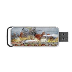 Airships Flight Travel Sky Portable Usb Flash (two Sides) by Wegoenart