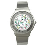 Leaves Stainless Steel Watch Front