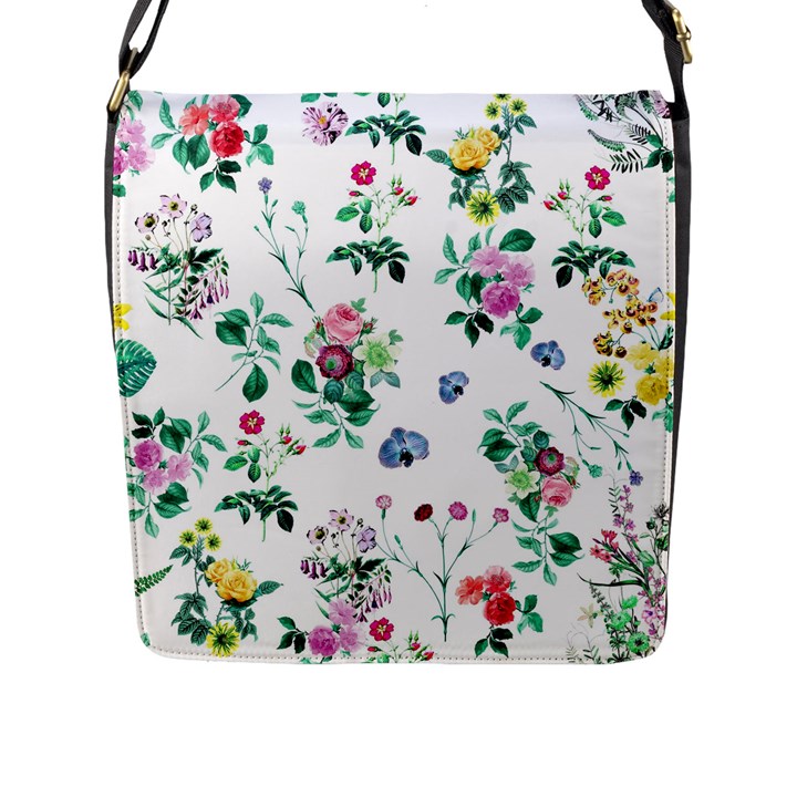 Leaves Flap Closure Messenger Bag (L)