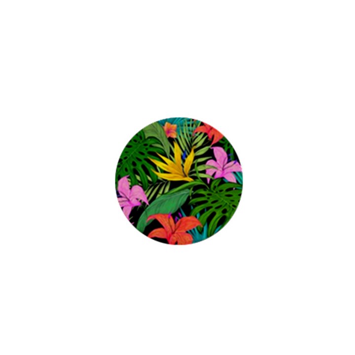 Tropical Greens 1  Mini Buttons