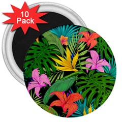 Tropical Greens 3  Magnets (10 Pack)  by Sobalvarro