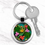 Tropical Greens Key Chain (Round) Front