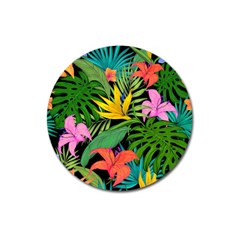 Tropical Greens Magnet 3  (round) by Sobalvarro