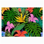 Tropical Greens Large Glasses Cloth Front