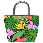 Tropical Greens Bucket Bag Front