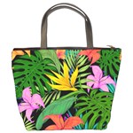 Tropical Greens Bucket Bag Back