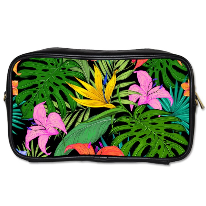 Tropical Greens Toiletries Bag (Two Sides)