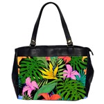 Tropical Greens Oversize Office Handbag (2 Sides) Front