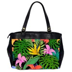 Tropical Greens Oversize Office Handbag (2 Sides) Back