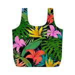 Tropical Greens Full Print Recycle Bag (M) Front