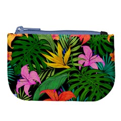 Tropical Greens Large Coin Purse by Sobalvarro