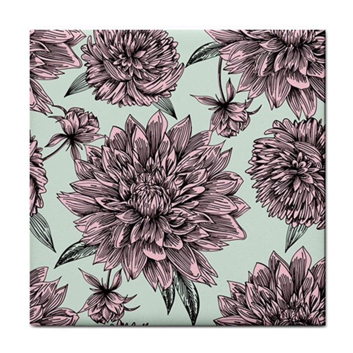 Flowers Tile Coaster