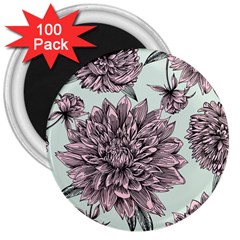 Flowers 3  Magnets (100 Pack) by Sobalvarro