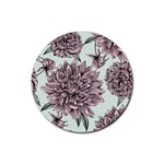 Flowers Rubber Coaster (Round)  Front