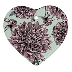 Flowers Heart Ornament (two Sides) by Sobalvarro