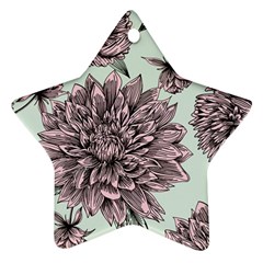 Flowers Star Ornament (two Sides) by Sobalvarro