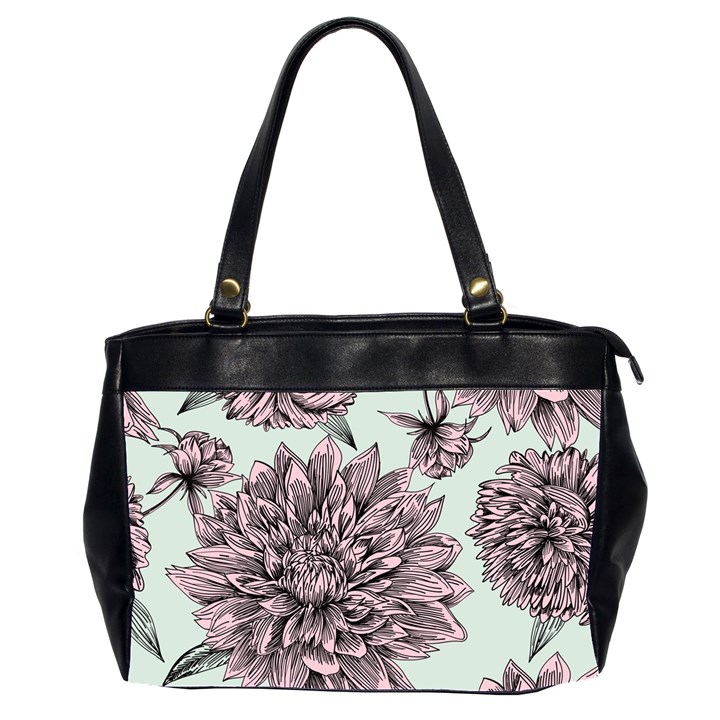 Flowers Oversize Office Handbag (2 Sides)