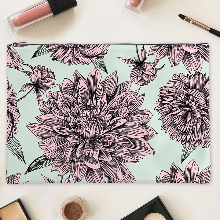 Flowers Cosmetic Bag (XXL)