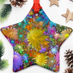 Apo Flower Power  Star Ornament (two Sides) by WolfepawFractals