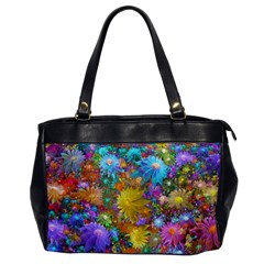 Apo Flower Power  Oversize Office Handbag by WolfepawFractals