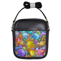 Apo Flower Power  Girls Sling Bag by WolfepawFractals