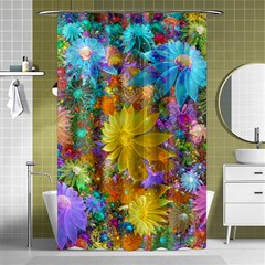 Apo Flower Power  Shower Curtain 48  X 72  (small)  by WolfepawFractals