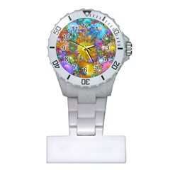 Apo Flower Power  Plastic Nurses Watch by WolfepawFractals