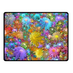 Apo Flower Power  Double Sided Fleece Blanket (small)  by WolfepawFractals