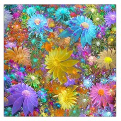 Apo Flower Power  Large Satin Scarf (square) by WolfepawFractals