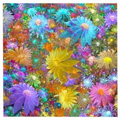 Apo Flower Power  Wooden Puzzle Square by WolfepawFractals